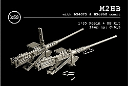 C-015)M2重機関銃 & D54075/D36960 マウントセット
