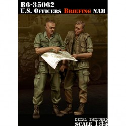 U.S. Officers Briefing Nam