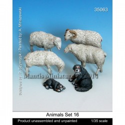 動物セット16 羊と牧羊犬