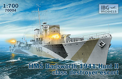 英 ハントII級護衛駆逐艦 バズワース L03 英海軍 1941-42年