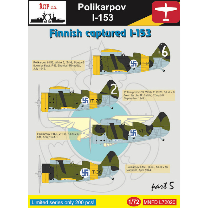 ポリカルポフ I-153 チャイカ Pt.5 フィンランド空軍鹵獲機