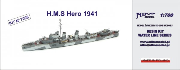H級駆逐艦 H99 ヒーロー Hero 1941