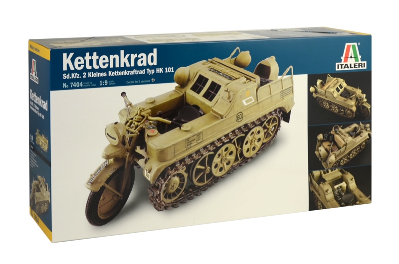 イタレリ 1/9 Sd.Kfz.2 ケッテンクラート NSU Typ HK 101入荷しました。