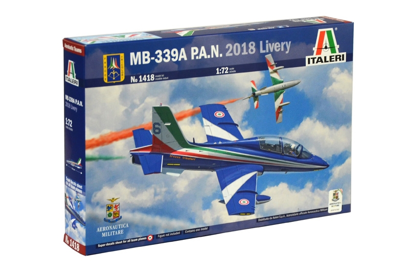 イタレリ アエロマッキ MB-339A P.A.N. フレッチェ・トリコローリ 2018入荷しました。