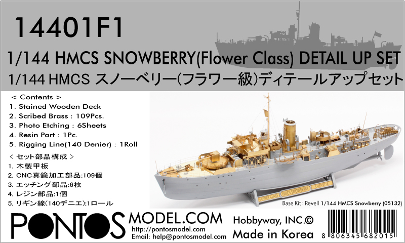 ポントス 1/144スノーベリー用ディテールセット 入荷しました