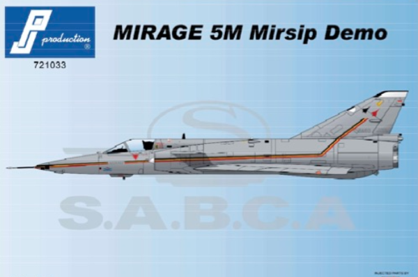 Swiss PJ Productions 1/72 Dassault Mirage IIIS/RS # 721031 