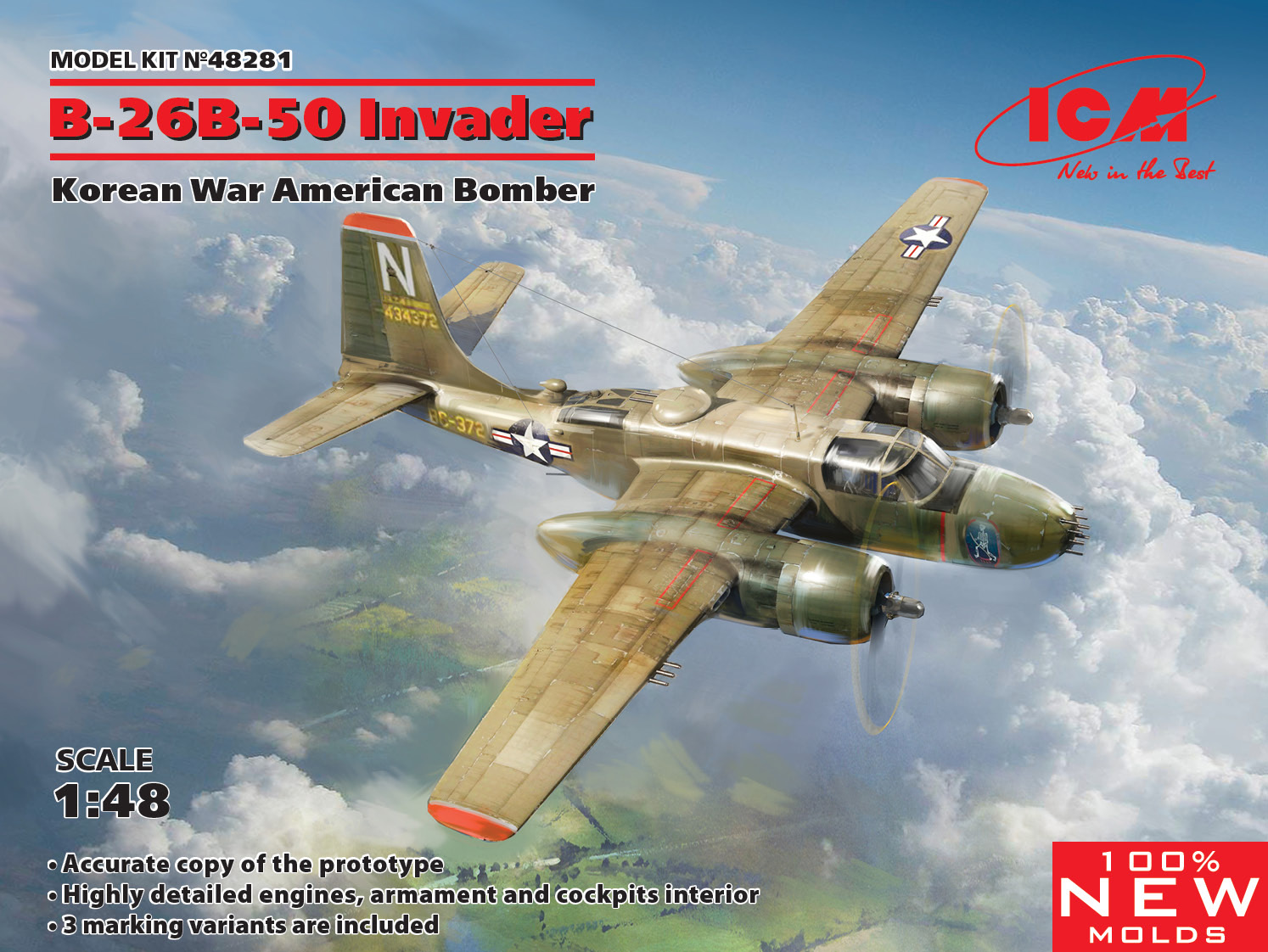 ICM 1/48 ダグラス B-26B-50 インベーダー “コリアンウォー”入荷しました。