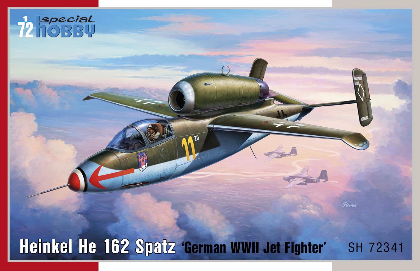 スペシャルホビー 1/72 He162 入荷しました