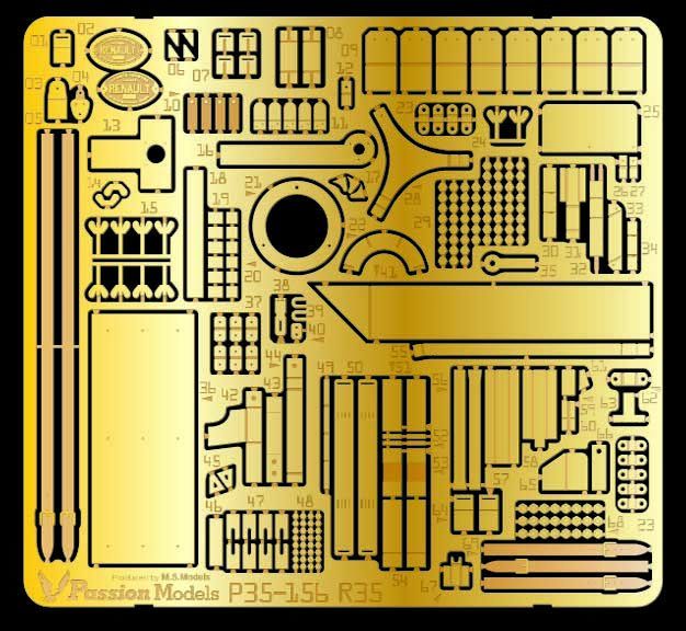 パッションモデル フランス軽戦車 ルノー R35用エッチングセット入荷しました。