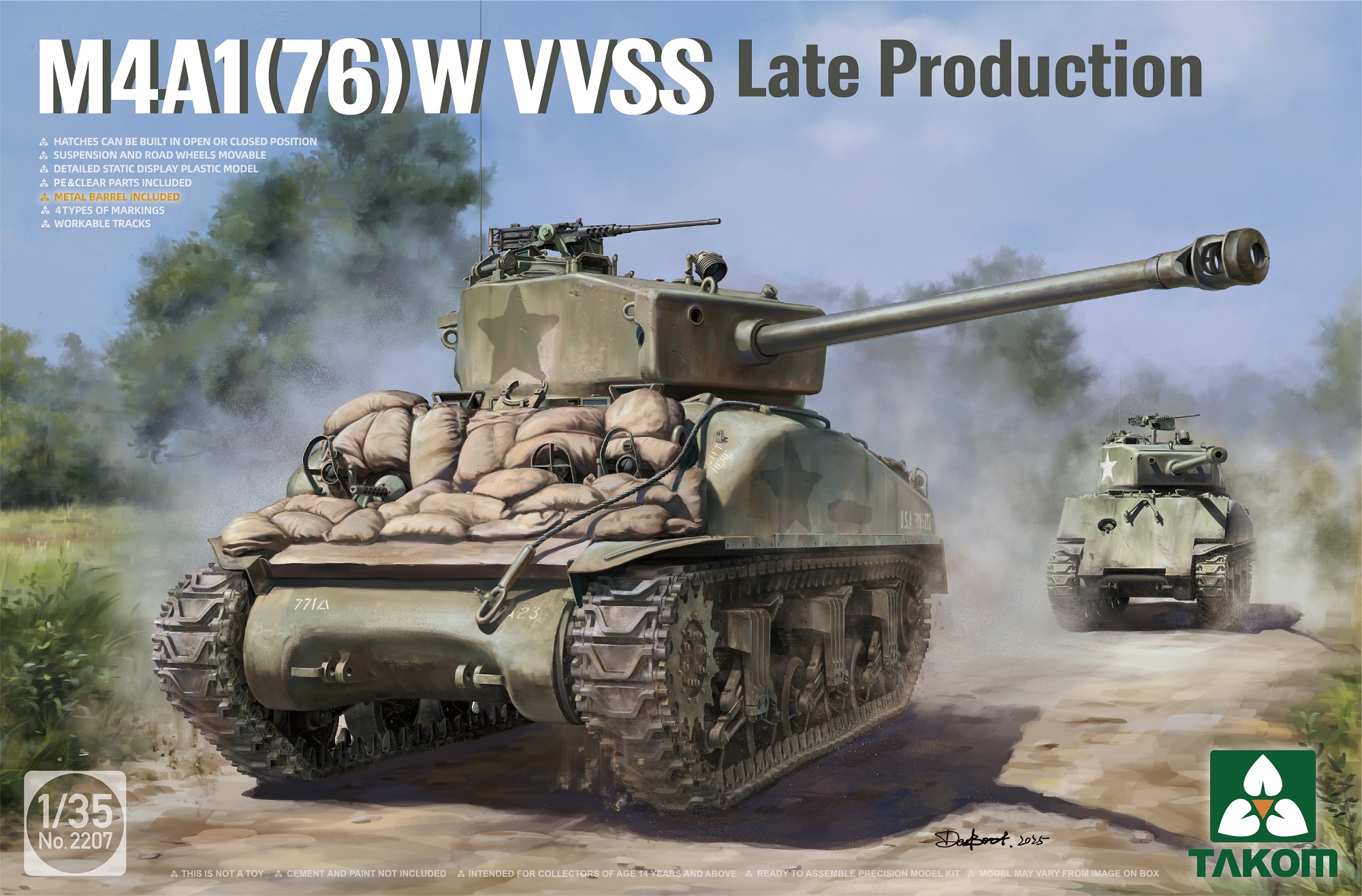 タコム 1/35 M4A1(76)W シャーマン VVSS 後期型 入荷しました | 大阪市