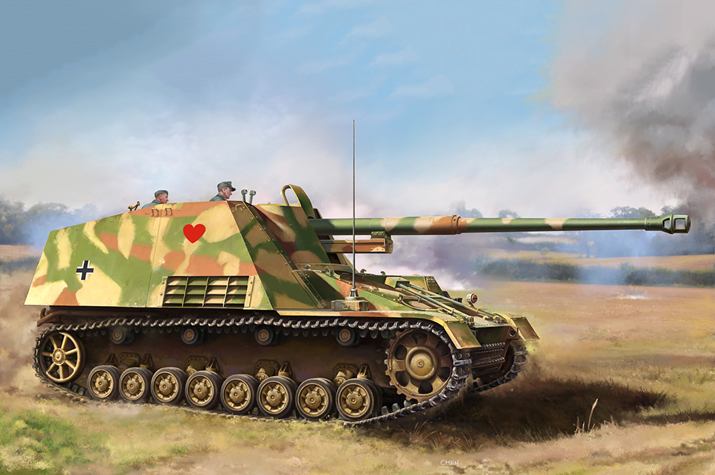 トランペッター 1/16 ドイツ軍 対戦車自走砲 Sd.kfz.164 ナースホルン