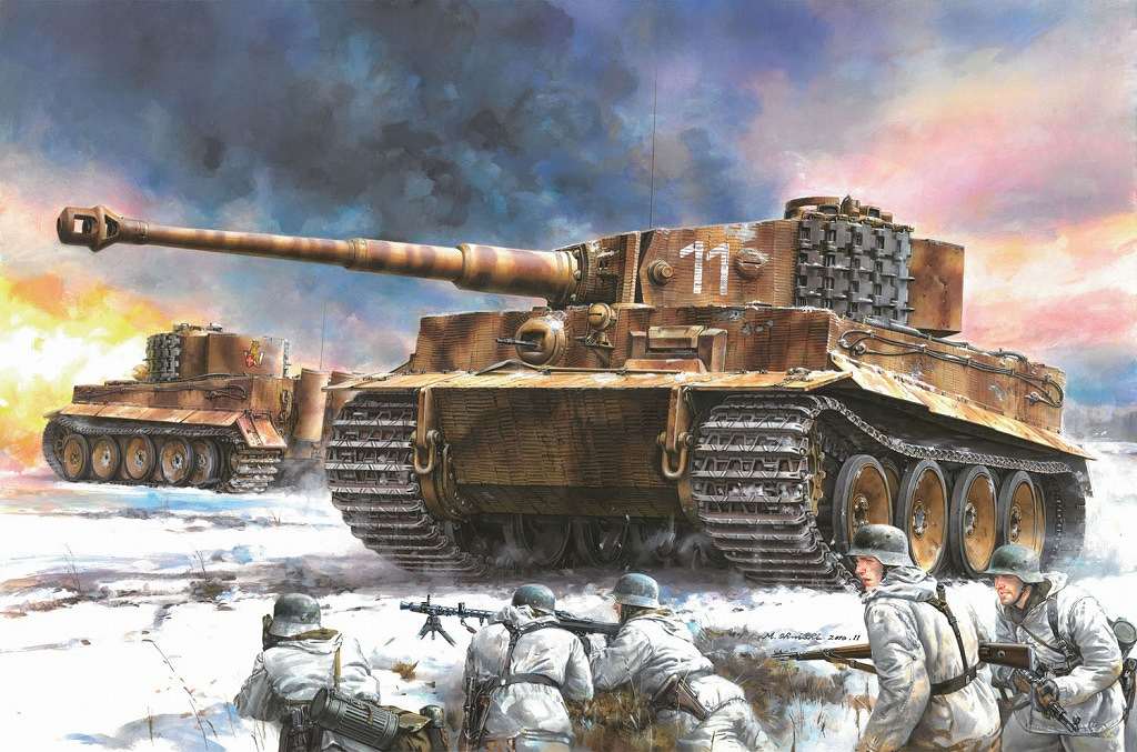 【新製品】6624)WWII ドイツ軍 ティーガーI 中期型 第506重戦車大隊 1944 w/ツィメリットコーティング