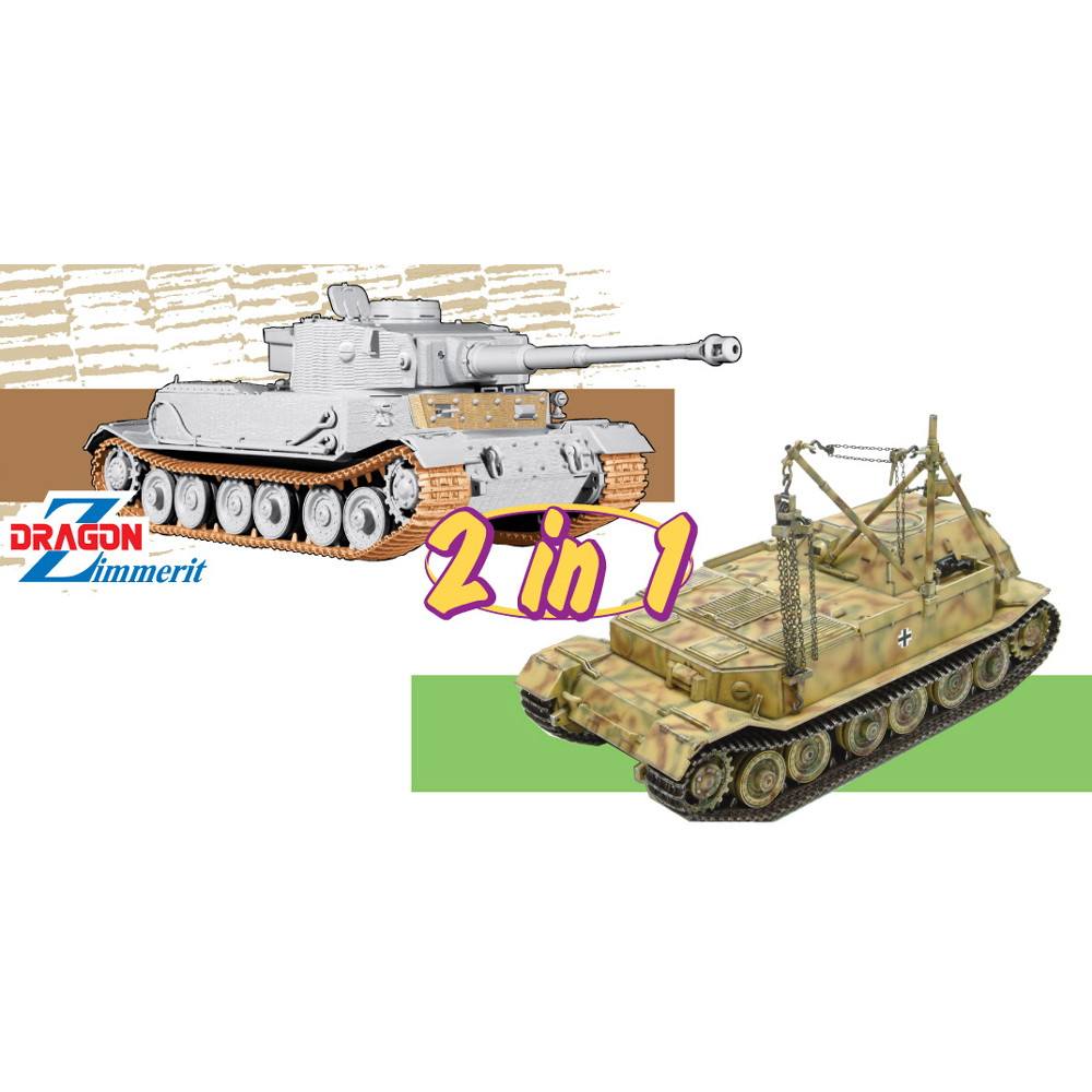 【新製品】6869 WW.II ドイツ軍 Pz.Kpfw.VI(P) ポルシェティーガー/ベルゲパンター・ティーガー(P) 2in1