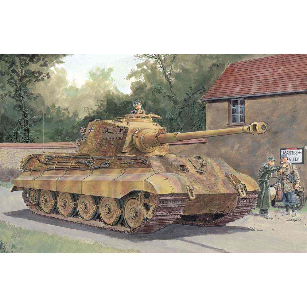 【再入荷】7558 WWII ドイツ軍 重戦車 キングタイガー ヘンシェル砲塔