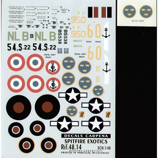 【新製品】COLORADO DECALS 4814 スーパーマリン スピットファイア Mk.IX