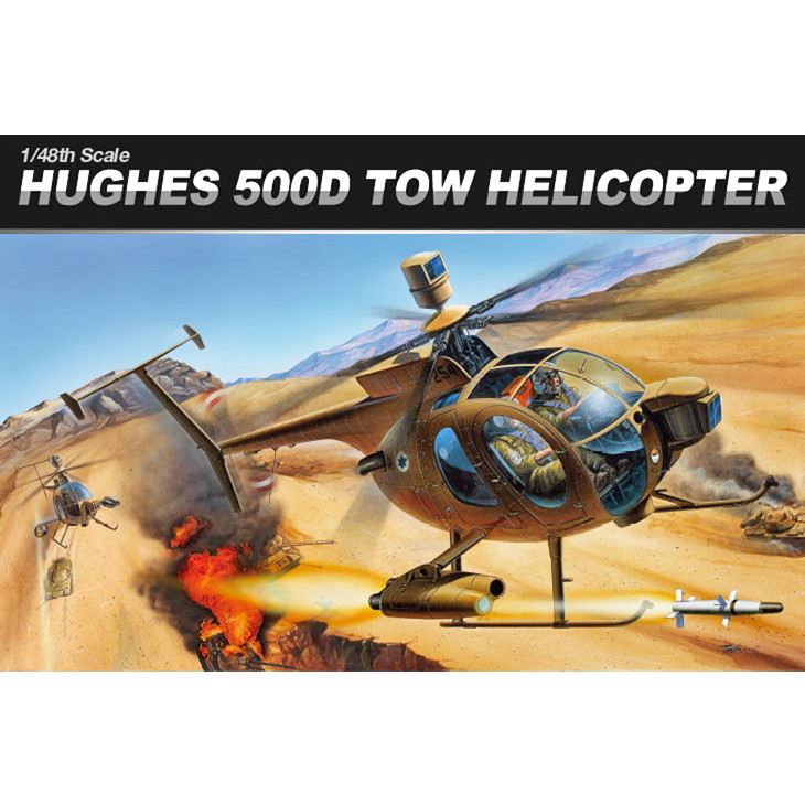 【再入荷】12250 1/48 ヒューズ 500D TOWヘリコプター