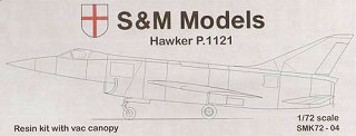 【新製品】[0700537200408] S&M Models SMK72-04)ホーカー P.1121