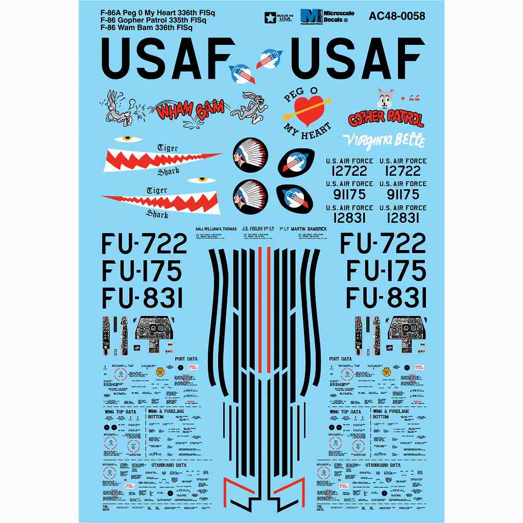 【新製品】AC48-0058 F-86A セイバー Peg 0 My Heart 336th FISq