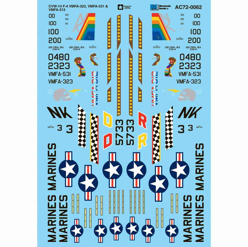 【新製品】AC72-0062 F-4J/F-4N ファントムII 第14空母航空団 VMFA-323, VMFA-531 & VMFA-312