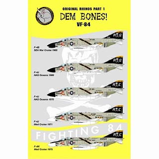 【新製品】[1000524800116] VAGABOND DECALS 48-001)F-4B/J/N  ファントムII VF-84