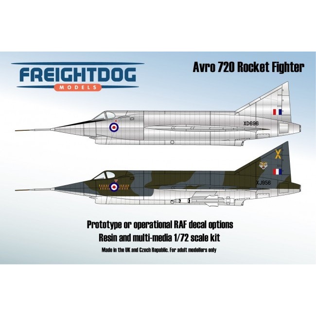 【新製品】FDR72-005 アブロ 720 ロケット迎撃機 プロトタイプ&イギリス空軍