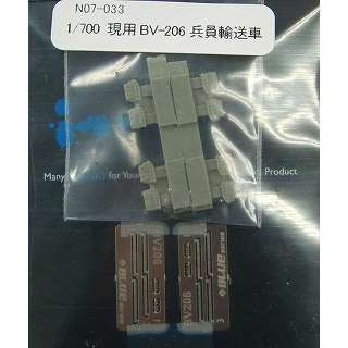 【新製品】[2000290703306] N07-033)BV-206 兵員輸送車 4セット