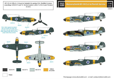 【新製品】D48014)メッサーシュミット Bf109G-2 フィンランド空軍