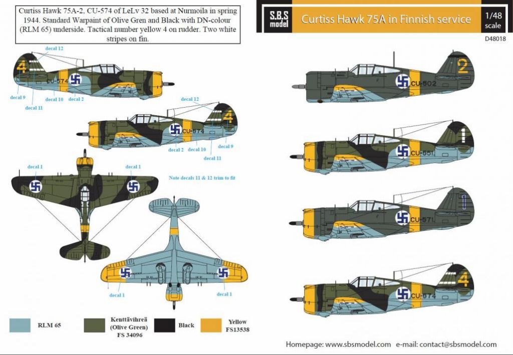 【新製品】D48018)カーチス ホーク 75A フィンランド空軍