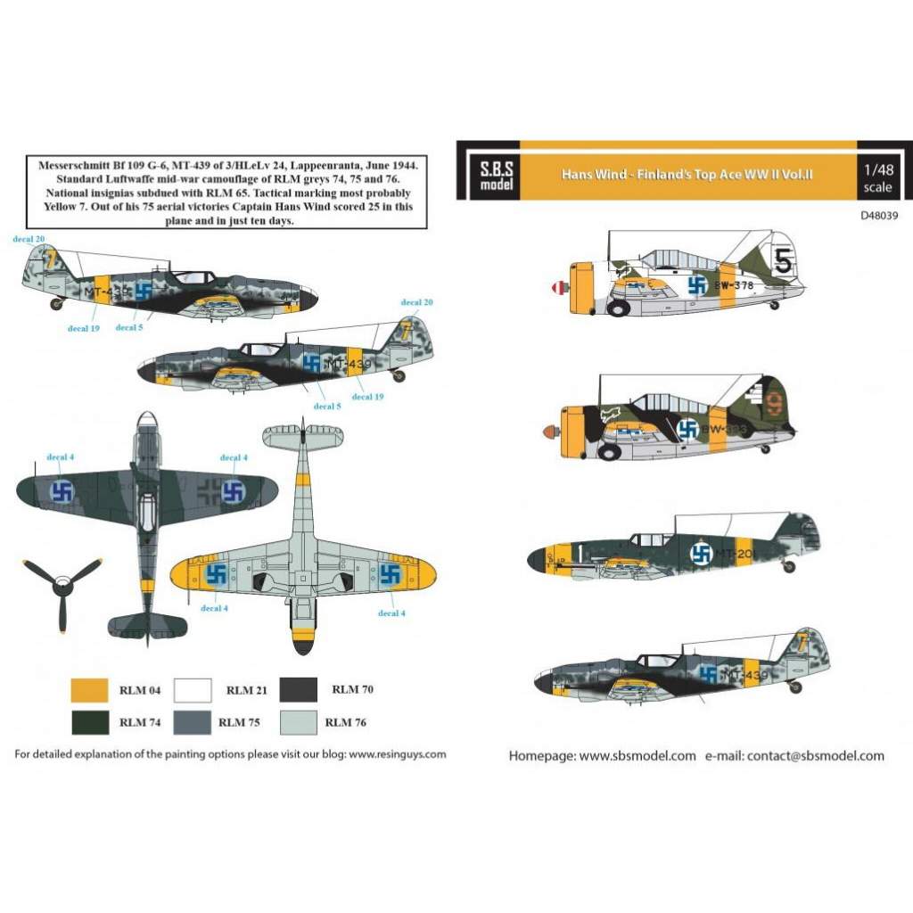 【新製品】D48039 ハンス・ウィンド：フィンランド軍エースパイロット WWII Vol.II