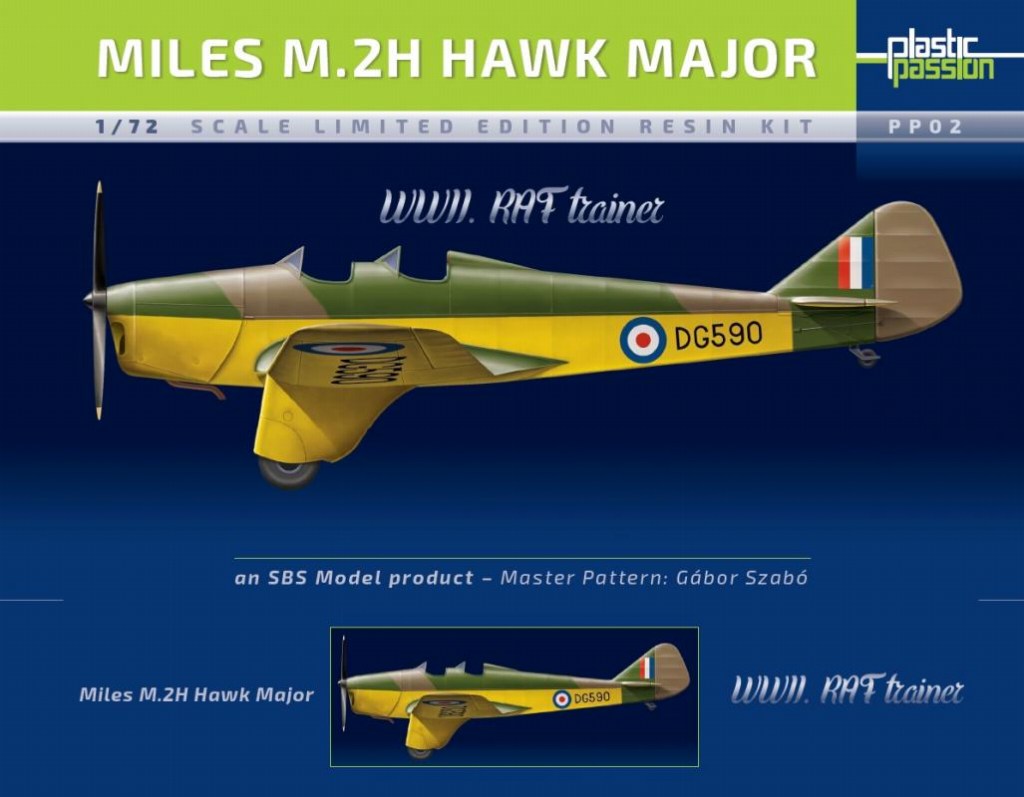 【新製品】PP02)マイルズ M.2H ホーク メジャー 英空軍練習機