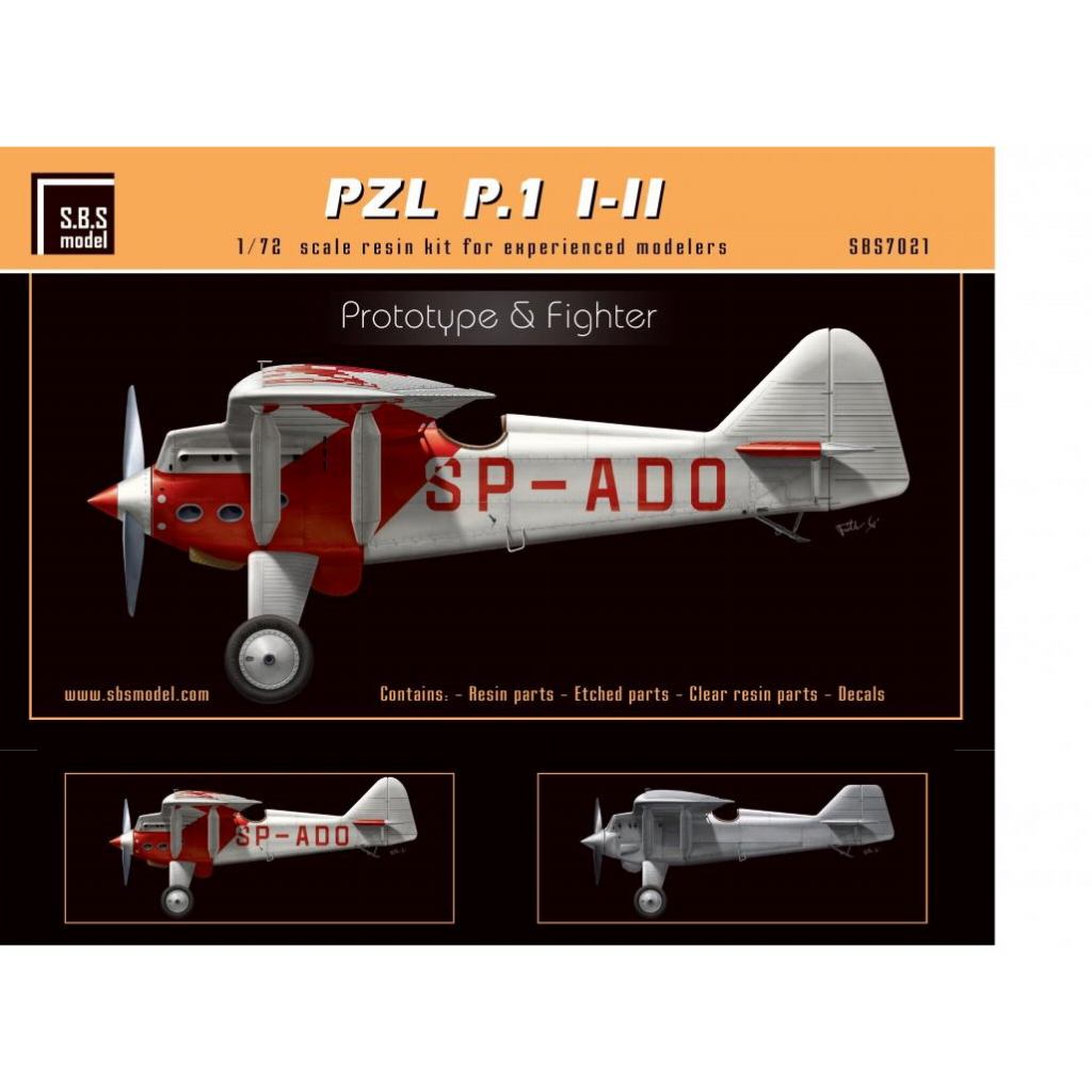 【新製品】SBS72021 PZL P.1 I/II 戦闘機