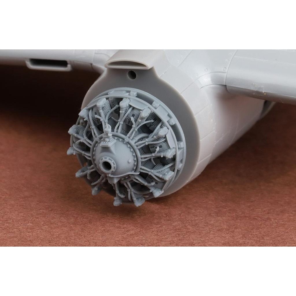 【新製品】72102 1/72 ノースアメリカン B-25 ミッチェル エンジンセット (2個入)