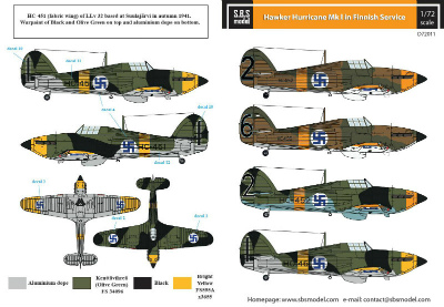 【新製品】D72011)ホーカー ハリケーン Mk.I フィンランド空軍