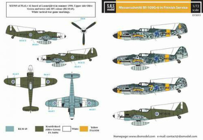 【新製品】D72013)Bf109G-6 フィンランド空軍