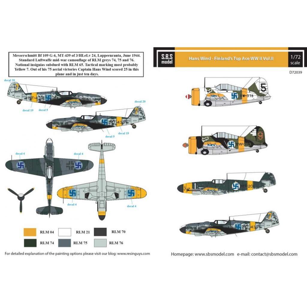 【新製品】D72039 ハンス・ウィンド：フィンランド軍エースパイロット WWII Vol.II