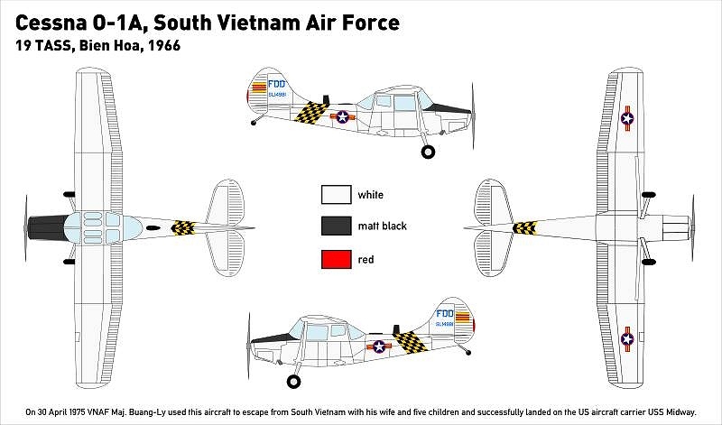 【新製品】305)セスナ O-1A バードドッグ 南ベトナム空軍
