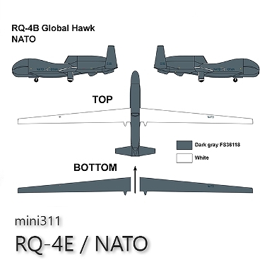 【新製品】311)ノースロップ・グラマン RQ-4B グローバルホーク NATO