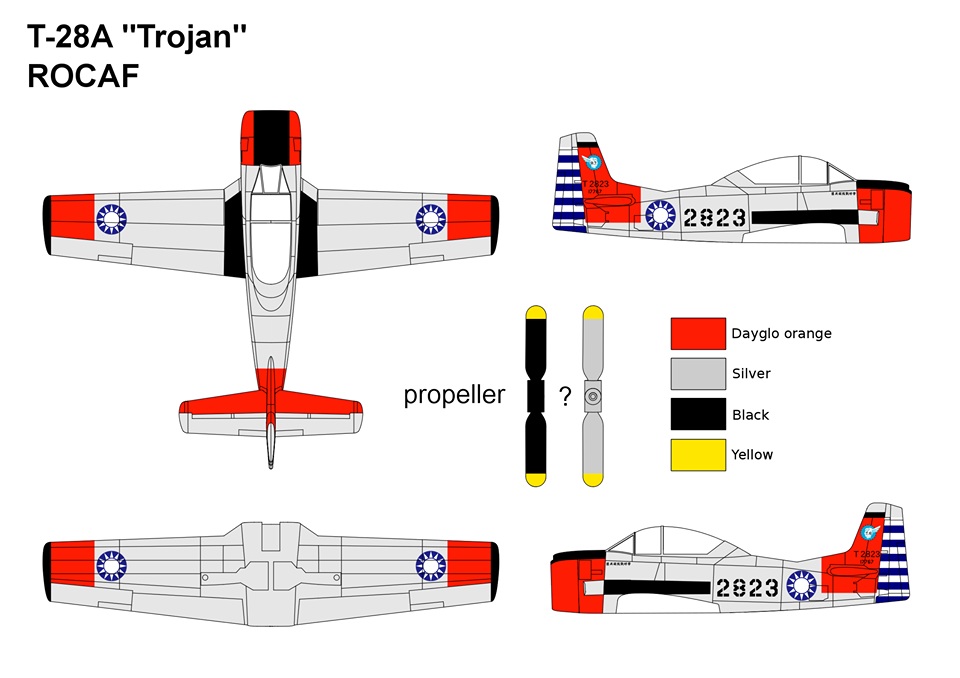 【新製品】314)ノースアメリカン T-28A トロージャン 台湾空軍