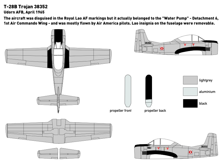 【新製品】319)ノースアメリカン T-28B トロージャン エアアメリカ