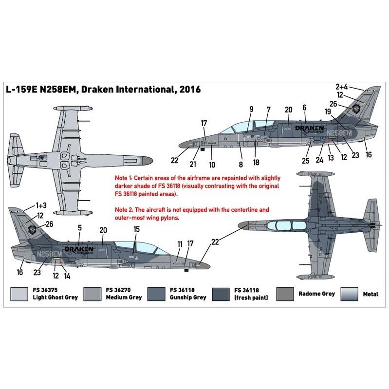 【新製品】326 アエロ L-159E ALCA Draken International チェコ空軍