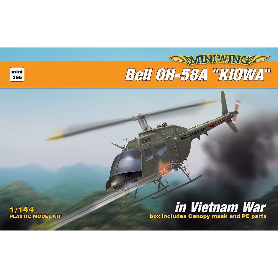 【新製品】366)1/144 ベル OH-58A カイオワ 