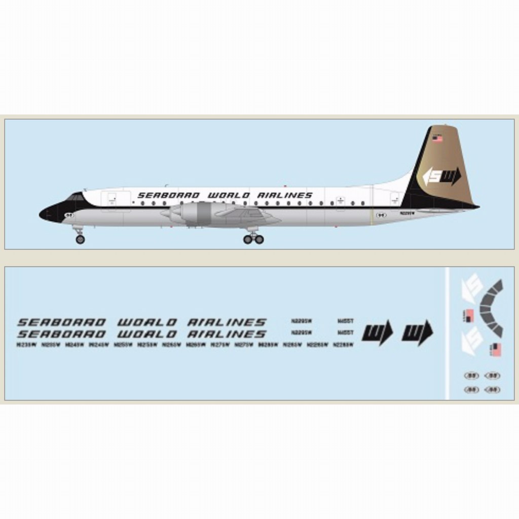 【新製品】FRP4119 カナディア CL-44 シーボード・ワールド航空
