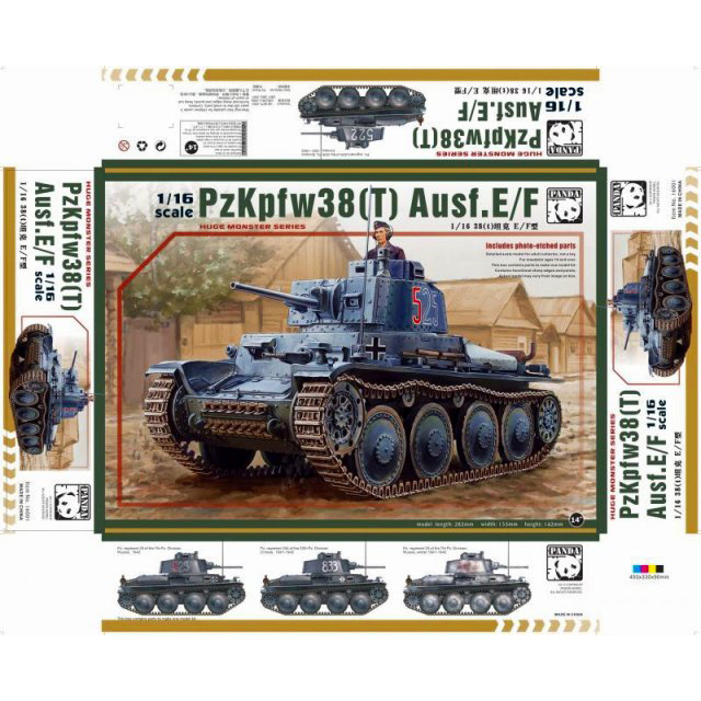 【新製品】[2000451600109] PH16001)ドイツ 38(t)戦車 E/F型