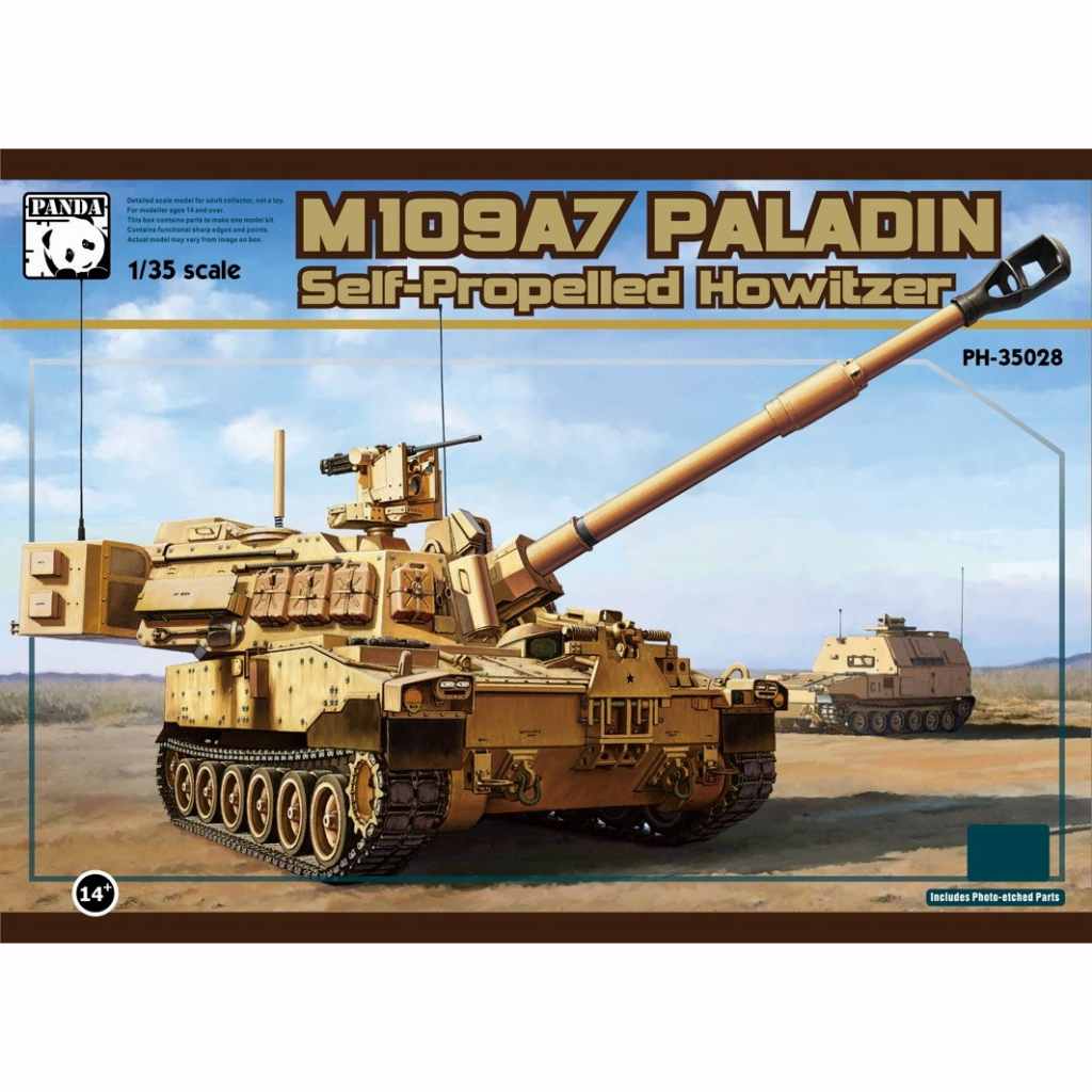 【新製品】PH35028 M109A7 パラディン 自走榴弾砲 w/金属履帯&フィギュア1体