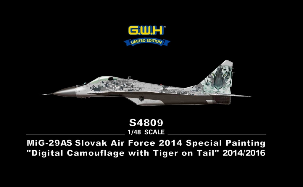 【新製品】S4809)MiG-29AS フルクラム スロバキア空軍 デジタル迷彩