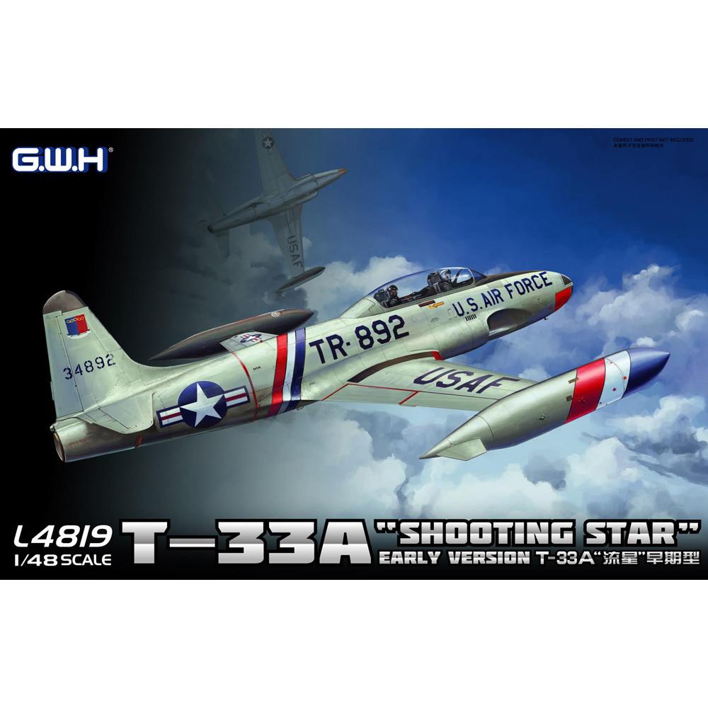 【新製品】L4819E T-33A 練習機 初期型 米・独・伊 エッチングパーツ付き