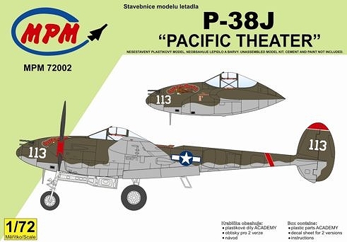 【新製品】MPM72002)ロッキード P-38J ライトニング パシフィックシアター