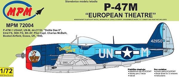 【新製品】MPM72004)リパブリック P-47M サンダーボルト ヨーロピアンシアター