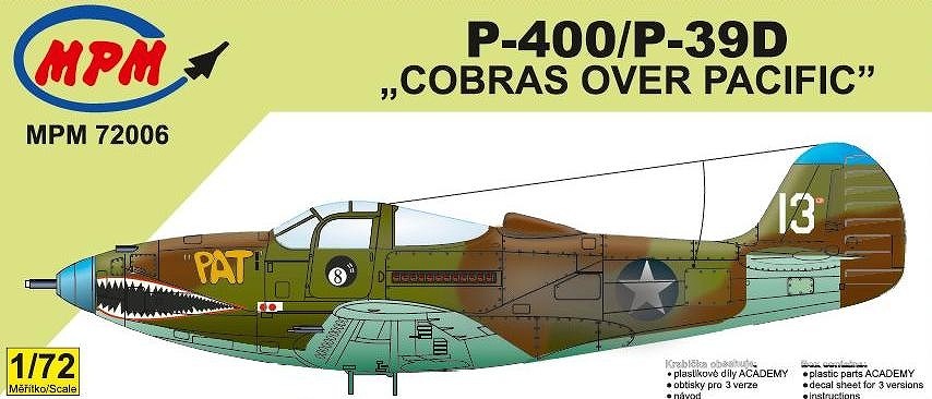 【新製品】MPM72006)ベル P-400/39D エアラコブラ 太平洋戦線