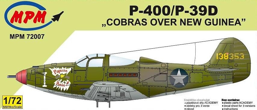 【新製品】MPM72007)ベル P-39Q/N P-400/39D エアラコブラ ニューギニア